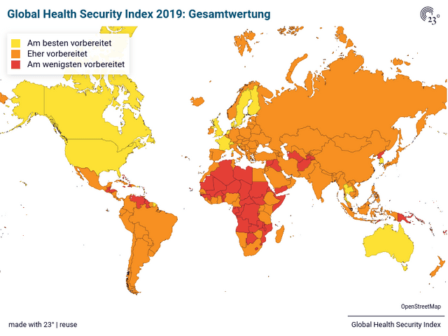 Global Health Security Index 2019: Gesamtwertung