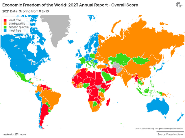 Economic Freedom of the World: 2023 Annual Report - Overall Score