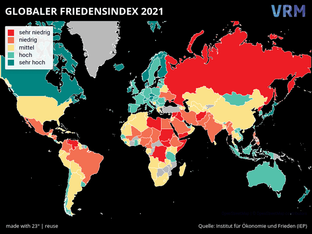 GLOBALER FRIEDENSINDEX 2021
