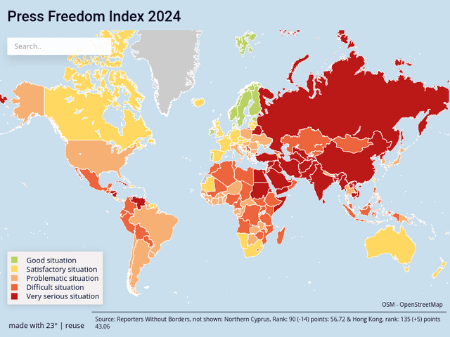 Press Freedom Index 2024