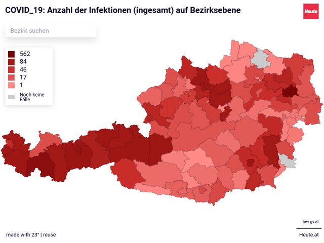 COVID_19: Daten auf Bezirksebene Österreich