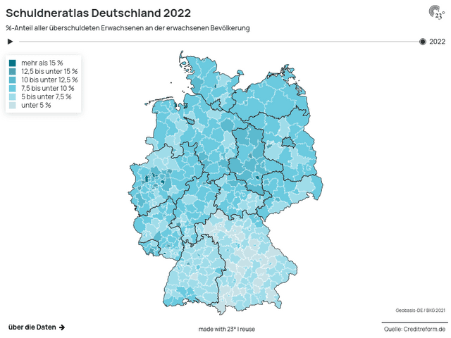 Schuldneratlas Deutschland 2022
